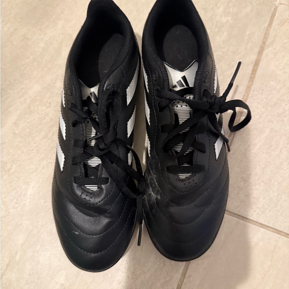 adidas Black and White Soccer Shoes